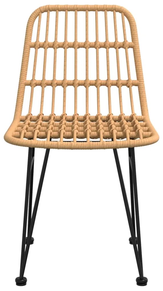 Cadeiras de jardim 2 pcs 48x62x84 cm vime PE