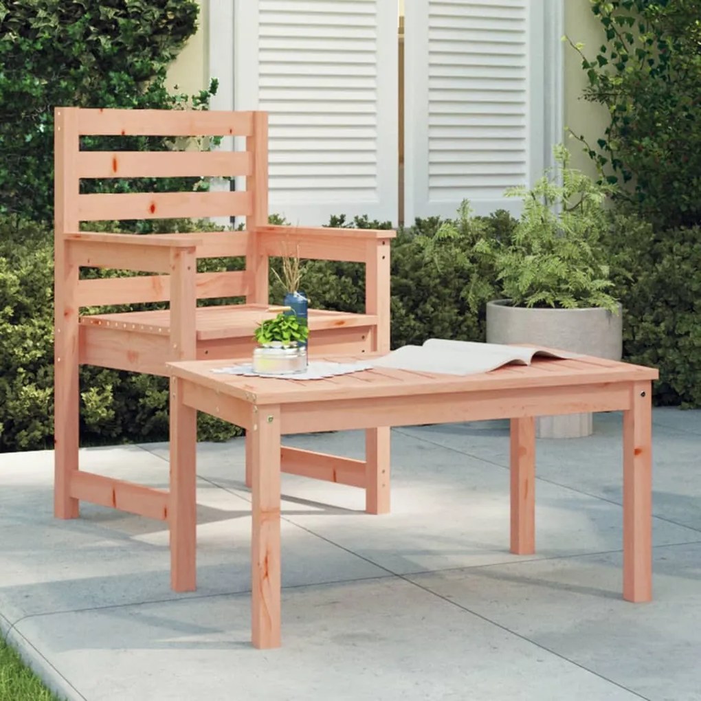 824118 vidaXL Mesa de jardim 82,5x50,5x45 cm madeira de douglas maciça