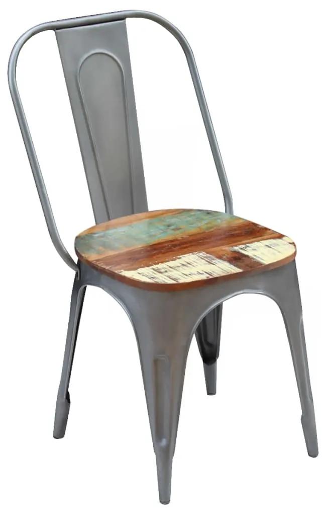 Cadeiras de jantar 2 pcs madeira recuperada maciça