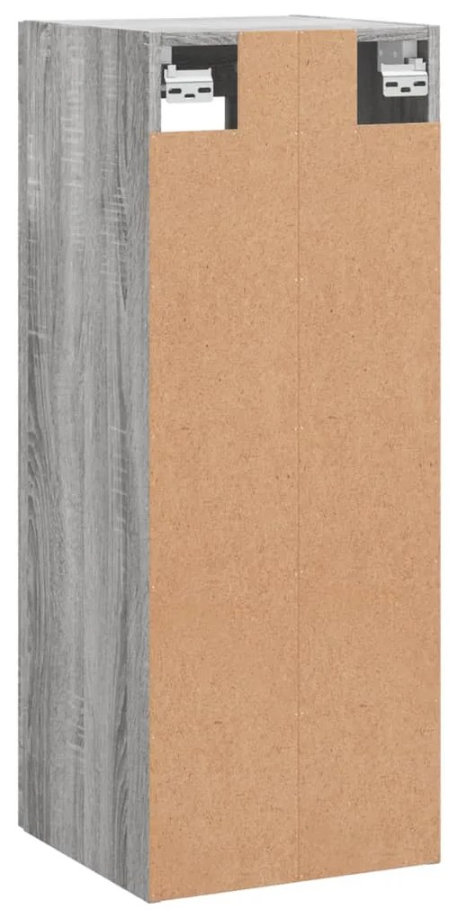 Armário de parede 34,5x34x90 cm cinzento sonoma