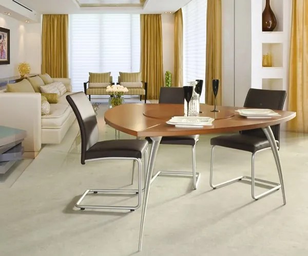 Mesa MH-2265 (Fixa | 153x153cm) - Cerejeira