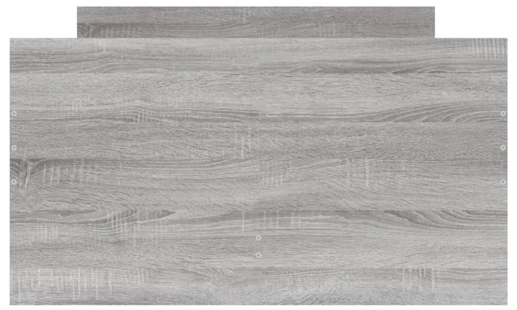 Estrutura de cama com gavetas 90x190 cm cinzento sonoma