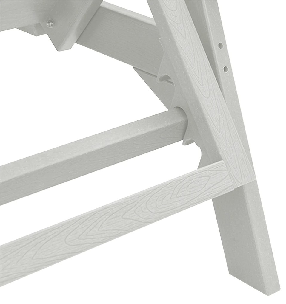 Espreguiçadeiras 2 pcs Branca 162x53x98.5 cm HDPE