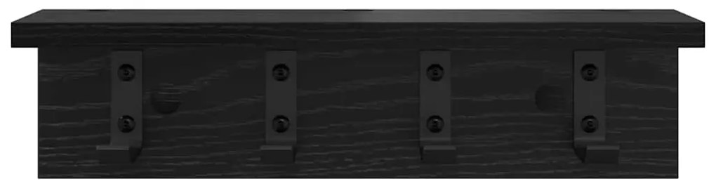Cabideiro de Parede Carvalho preto 40 x 10.5 x 10.5 cm