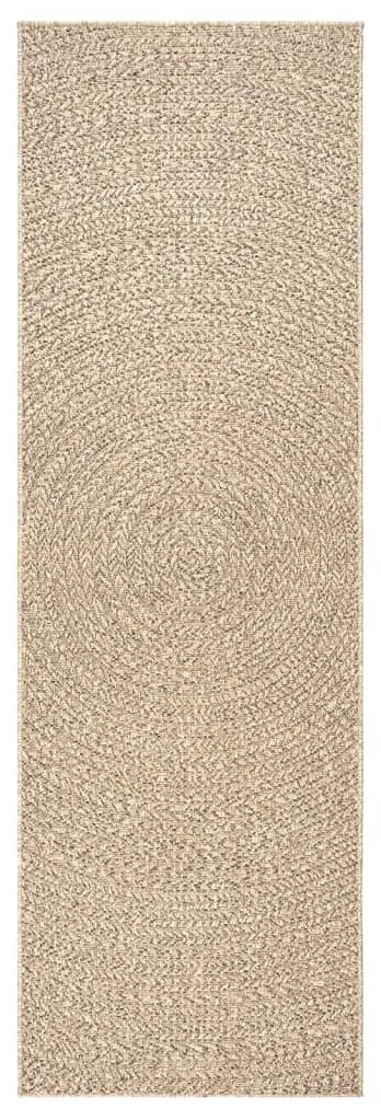 Tapete ZIZUR 80x200 cm aspeto de juta interior e exterior
