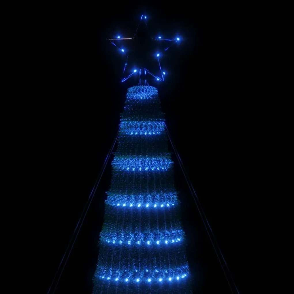 Iluminação p/ árvore de Natal cone 688 luzes LED 300 cm azul