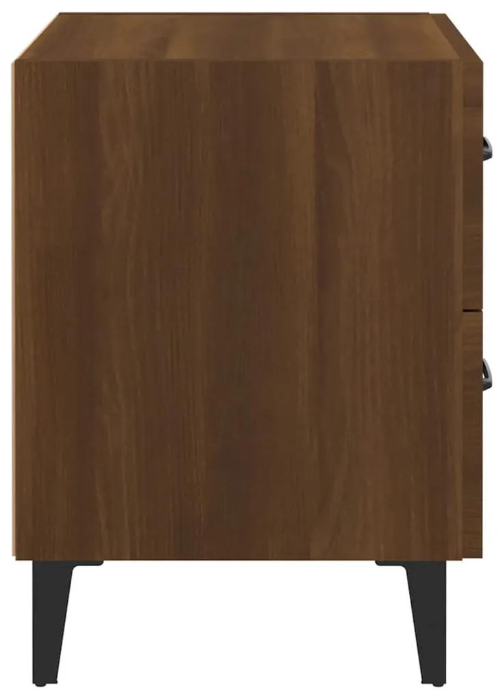 Mesa de cabeceira 40x35x47,5 cm cor carvalho castanho