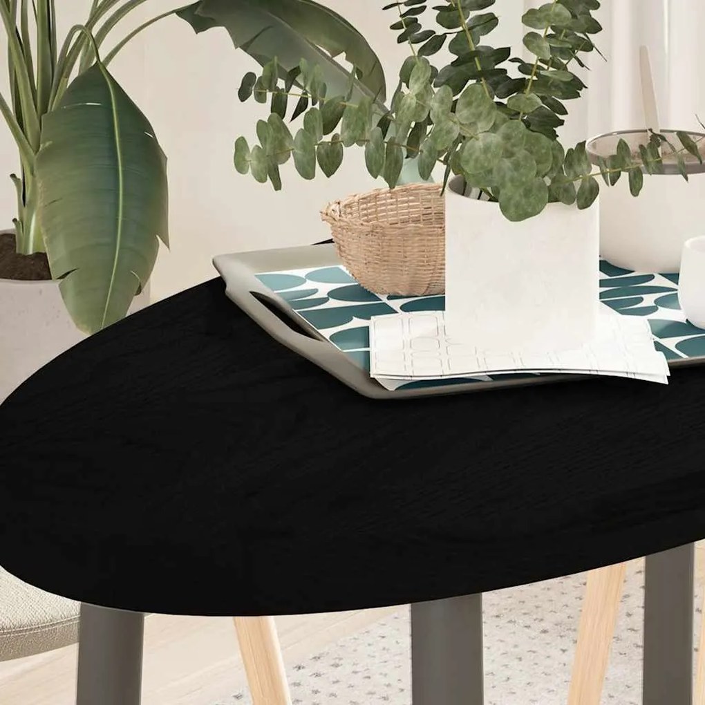 vidaXL Tampo de mesa 100x50x4 cm carvalho maciça oval castanho-escuro