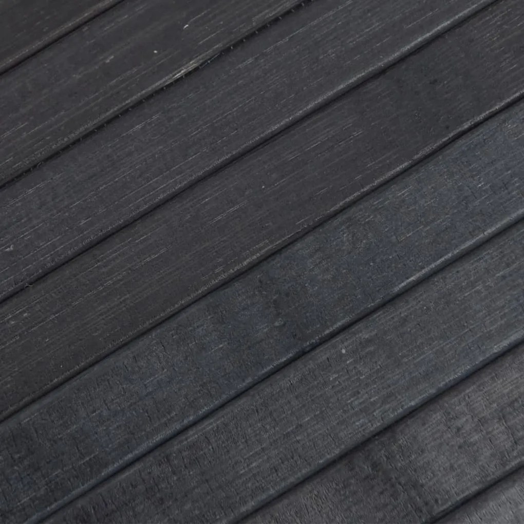Tapete retangular 70x300 cm bambu cinzento