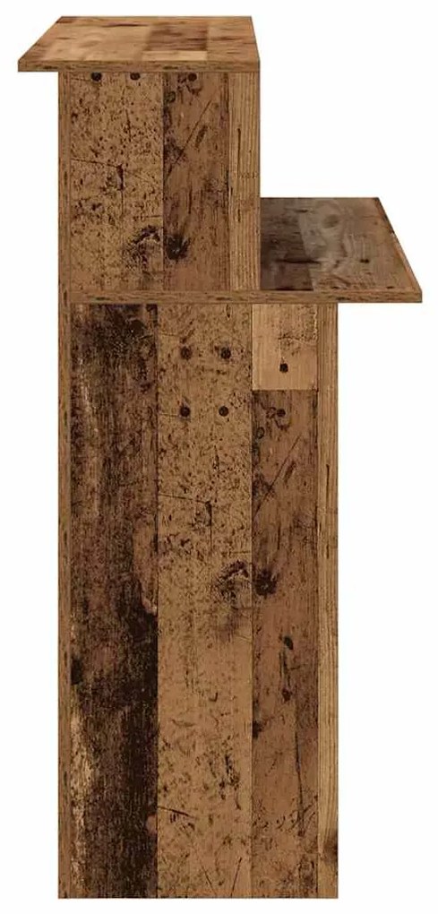 Balcão de recepção 100x50x103,5 cm deriv. madeira madeira velha