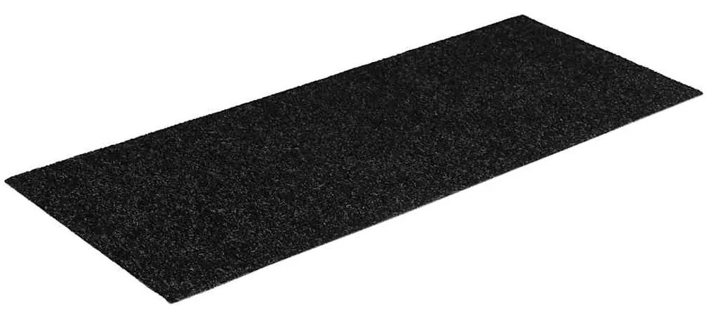 Tapetes de escada adesivos 30 pcs 60x25 cm retangular preto