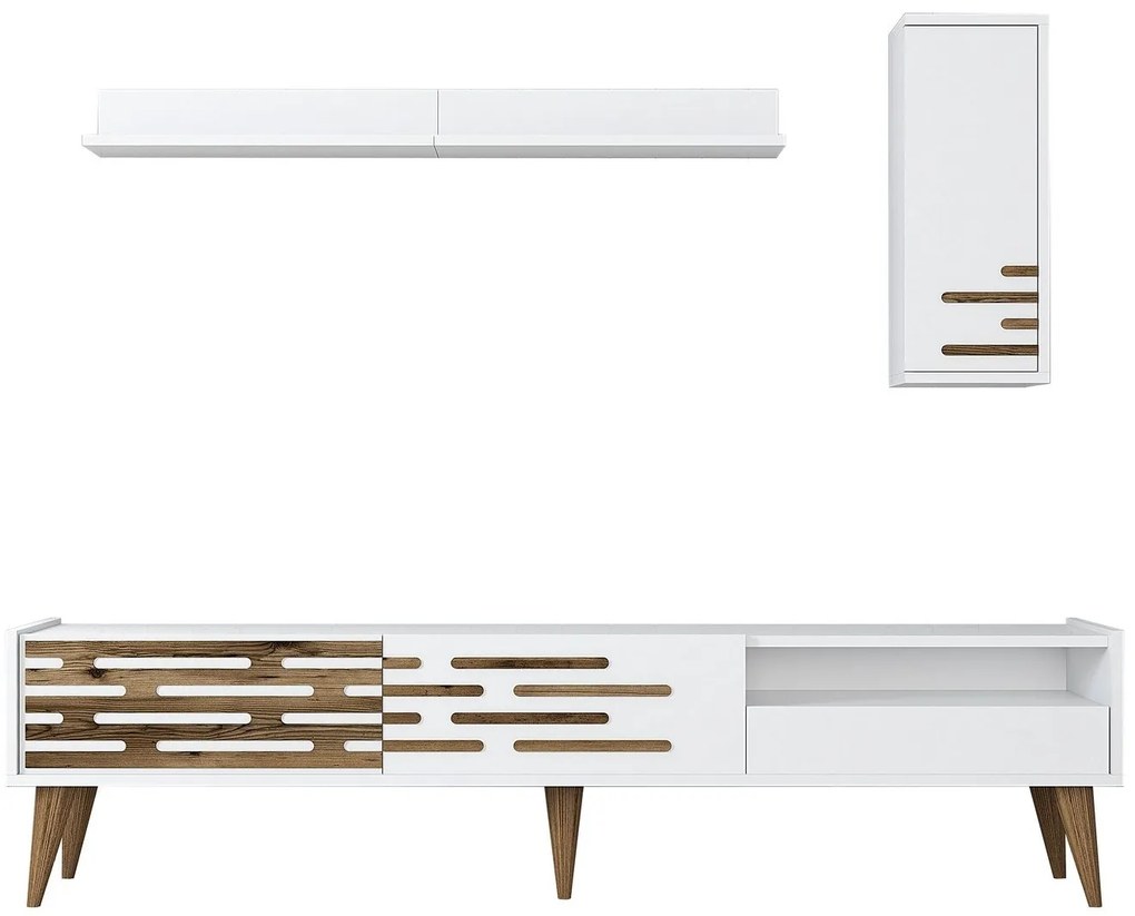 Unidade de TV Valensiya – Branco – 180 cm x 35 cm x 45 cm