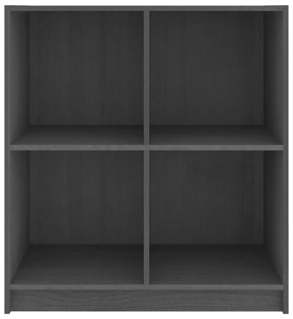 Aparador pinho maciço 70x33x76 cm cinzento