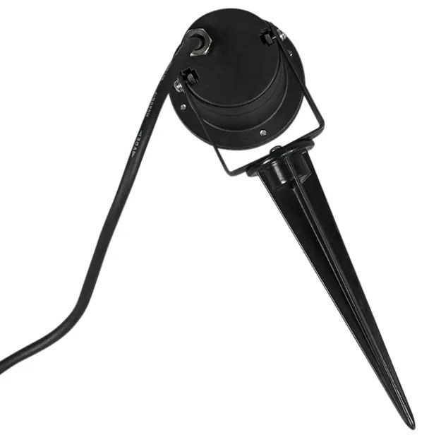 LED Foco de jardim inteligente industrial preto com WiFi GU10 IP65 - Basic Moderno