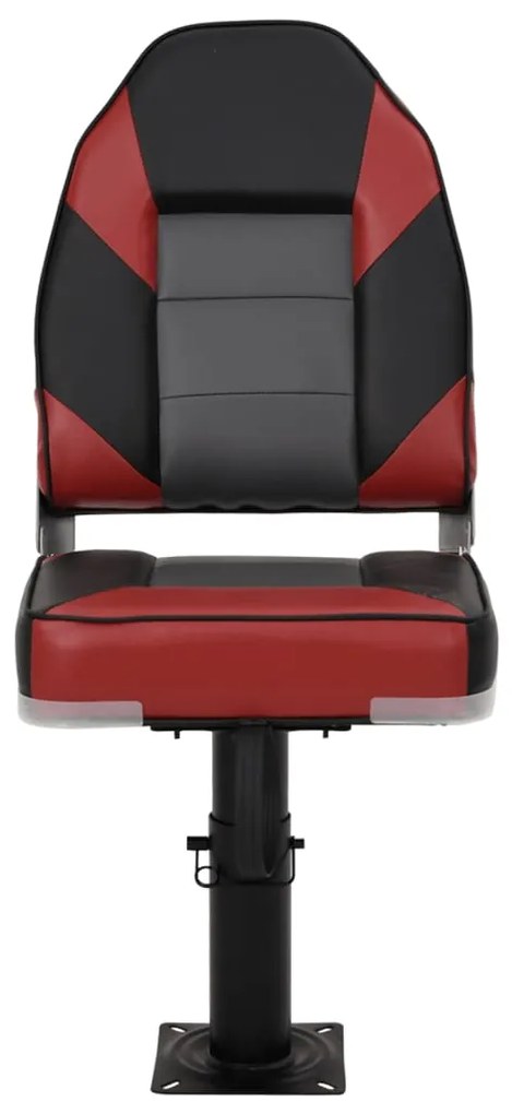 Assentos de barco 2 pcs c/ pedestais ajustáveis e rotação 360°