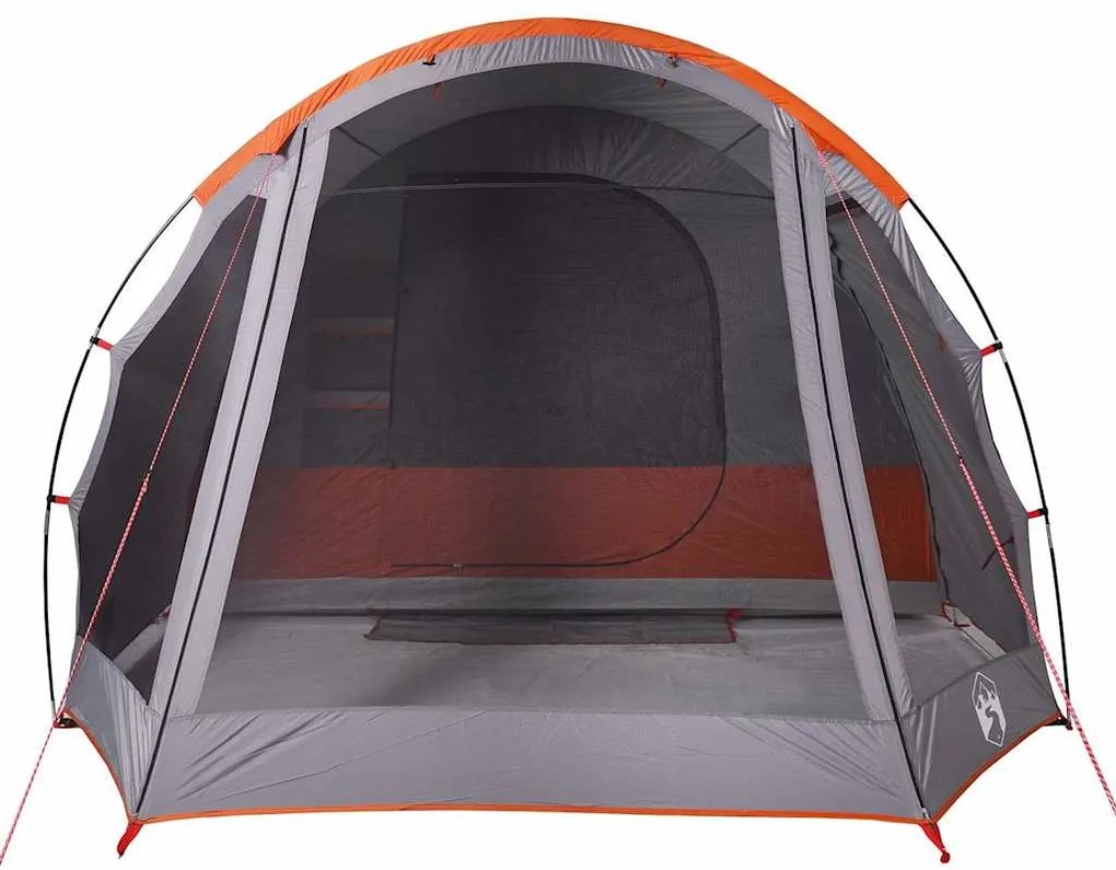 Tenda familiar túnel para 8 pessoas impermeável cinzento