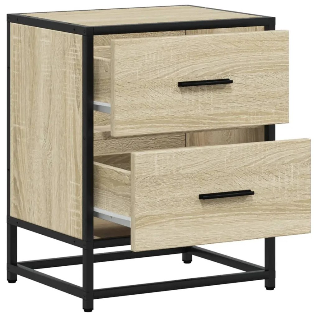 Mesas cabeceira 2 pcs 40x31x50cm deriv. madeira carvalho sonoma