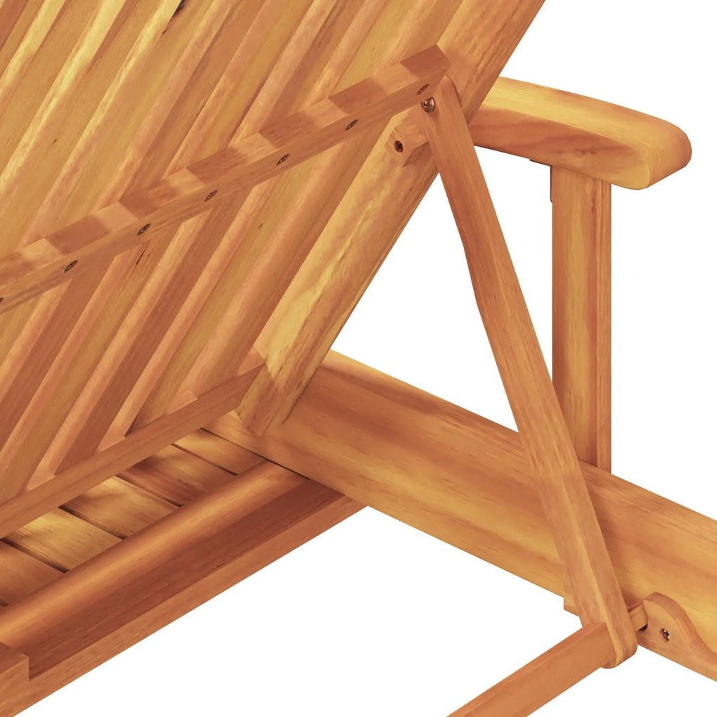 Espreguiçadeiras de Sol 2 pcs com Almofadas e Rodas Taupe Madeira Sóli