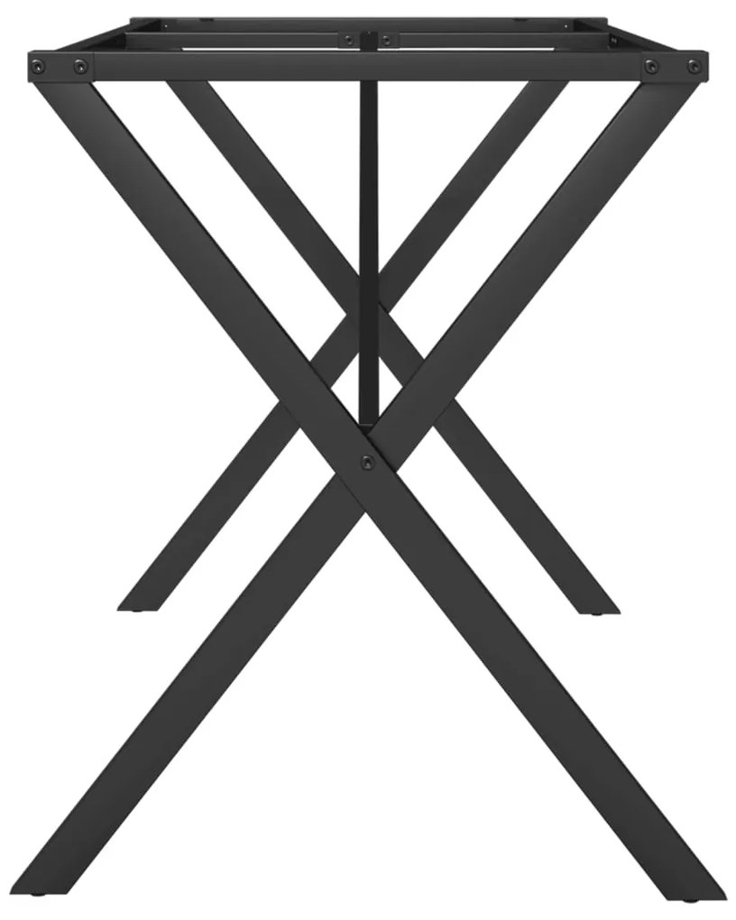 Pernas para mesa de jantar estrutura em X aço