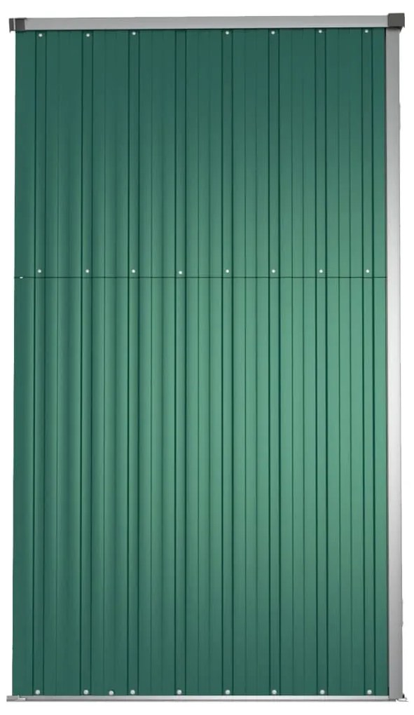 Abrigo p/ ferramentas jardim 161x89x161cm aço galvanizado verde