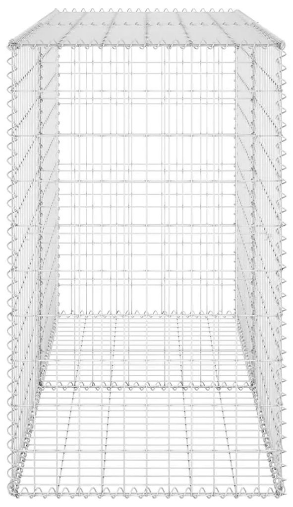 Muro gabião com tampas aço galvanizado 150x60x100 cm