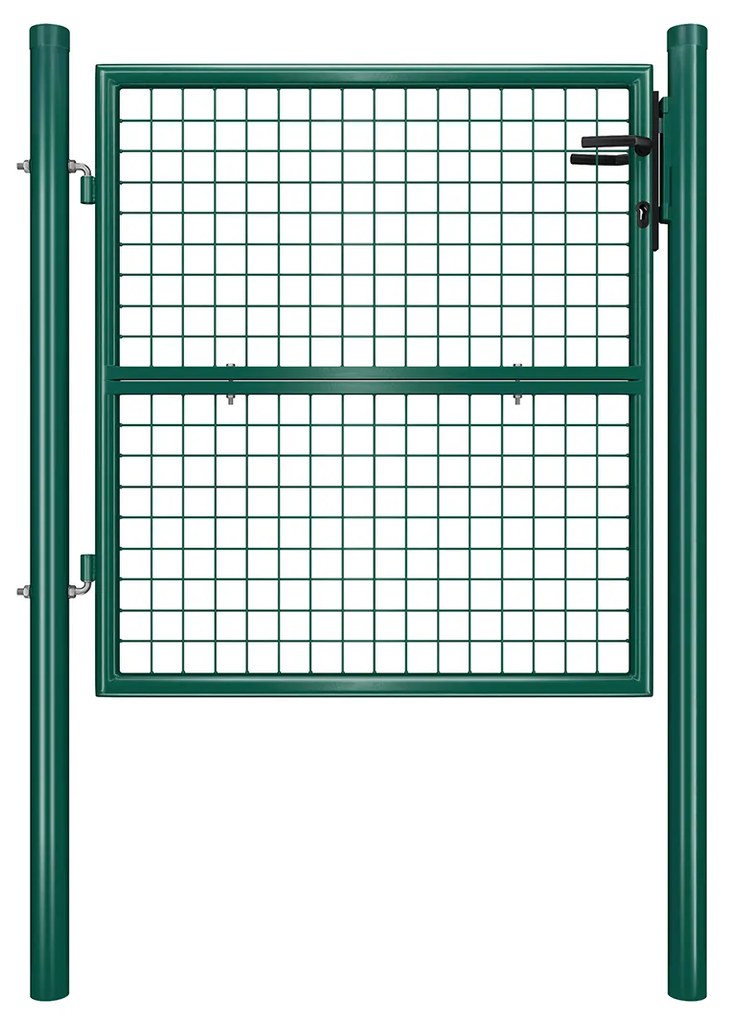 Cancela de jardim resistente com fecho de segurança | SONGMICS | 106 x 6 x 150 cm | verde | GGD150G01.