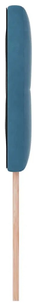 Cabeceira vidaXL Botão Estofada Azul Escuro 100 cm Veludo