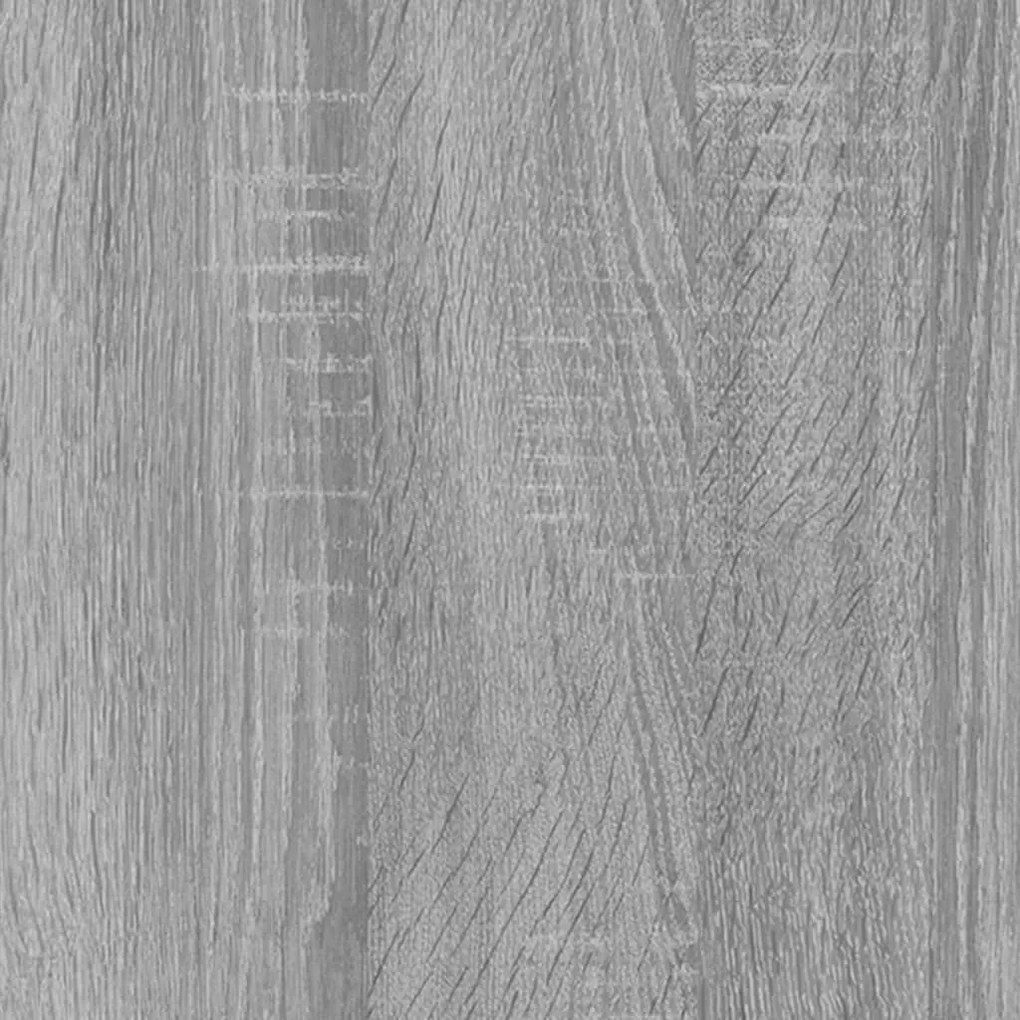 Estante 40x33x100 cm derivados de madeira e aço cinza sonoma