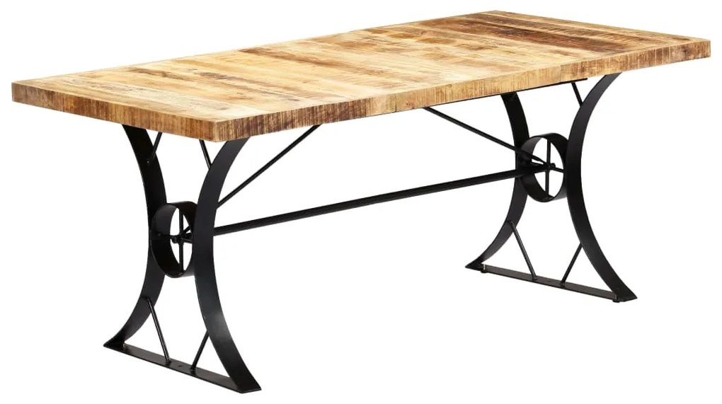 Mesa de jantar madeira de mangueira maciça 180x90x76 cm