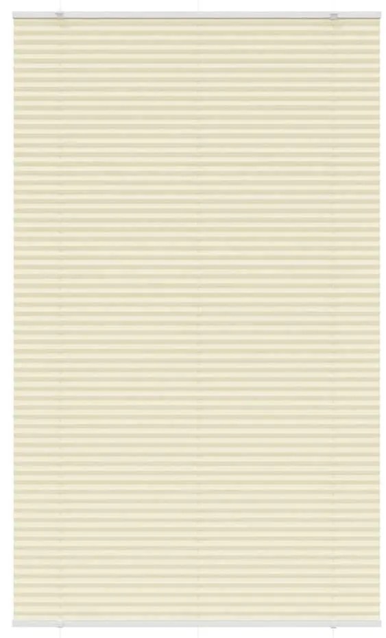 Plissado Cego Creme 120x200 cm Largura Tecido 119,4cm Poliéster