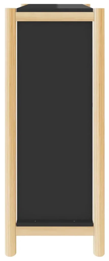 Sapateira 57,5x33x80 cm derivados de madeira preto