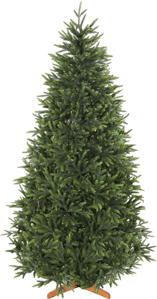 Árvore de Natal Artificial Nordmann, 120 x 120 x 210 cm, 1008 Pontas em PE Realistas, Verde
