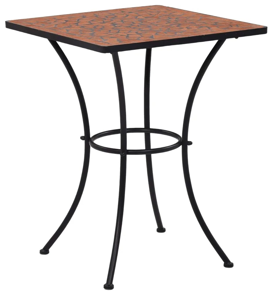 3 pcs conjunto bistro em mosaico azulejos de cerâmica terracota