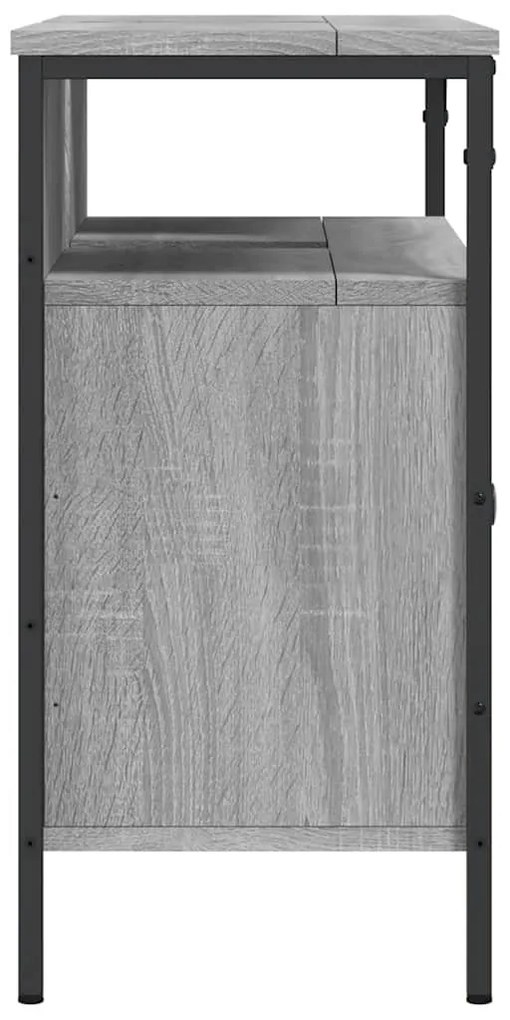 Móvel p/ lavatório 80x30x60cm derivados madeira cinzento sonoma