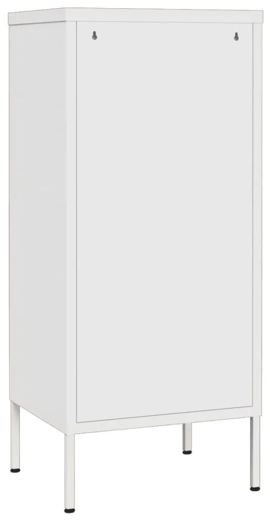 Armário de arrumação aço 42,5x35x101,5 cm branco