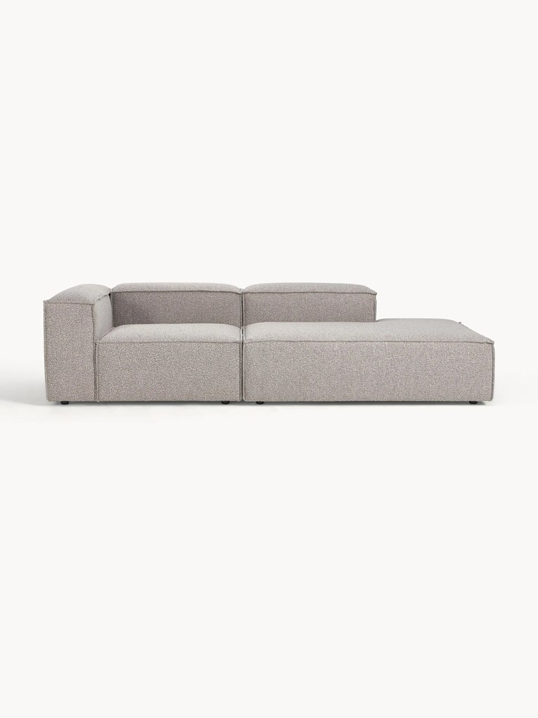 Chaise longue modular em bouclé Lennon