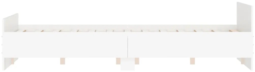 Estrutura de Cama Moona - 135x190 cm - Branco - Design Moderno