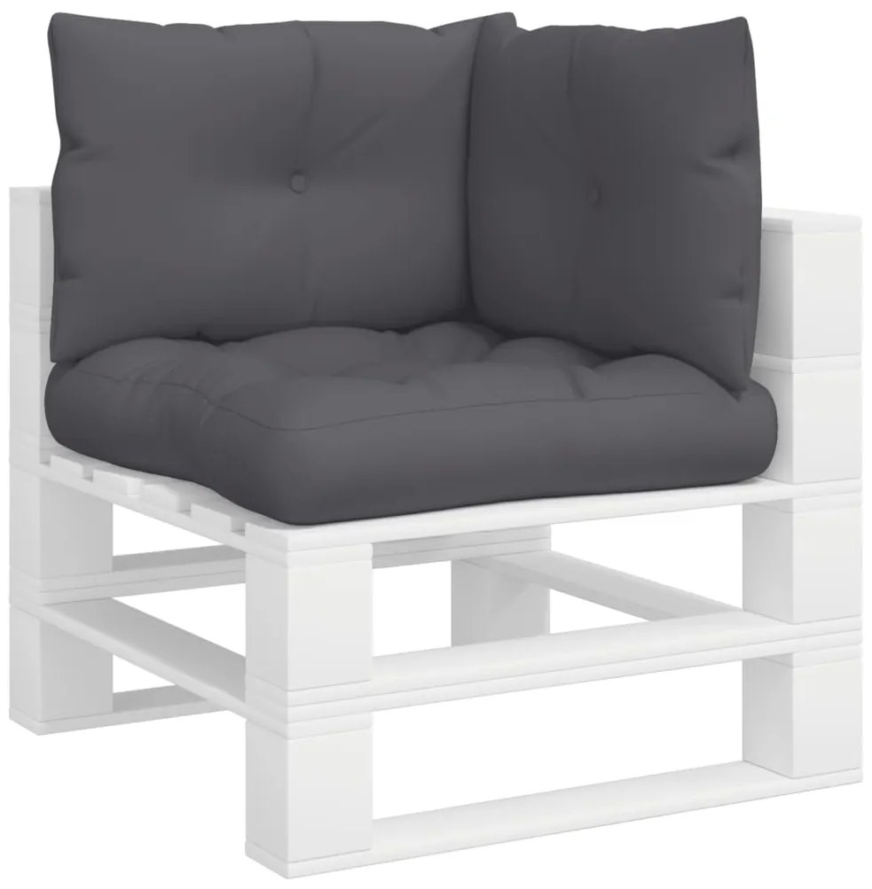 Almofadões de paletes 3 pcs tecido antracite