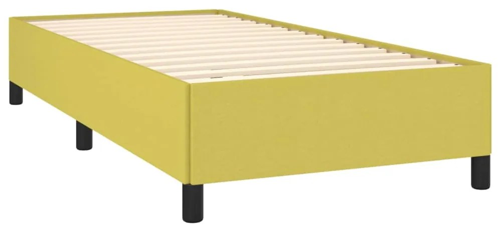 Estrutura de cama 90x200 cm tecido verde