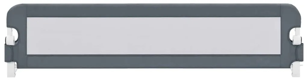 Barra de segurança p/ cama infantil 180x42cm poliéster cinzento