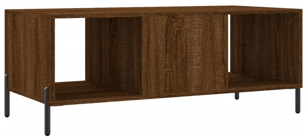 Mesa de centro 102x50x40 cm derivados madeira carvalho castanho