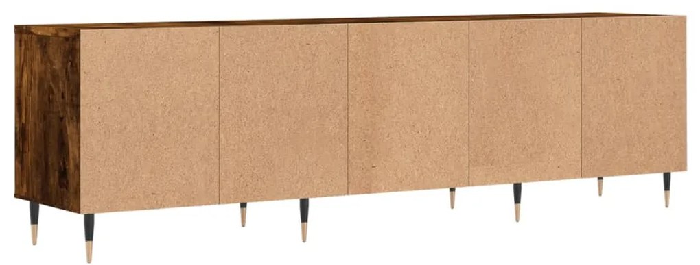 Móvel de TV 150x30x44,5 cm derivados de madeira carvalho fumado