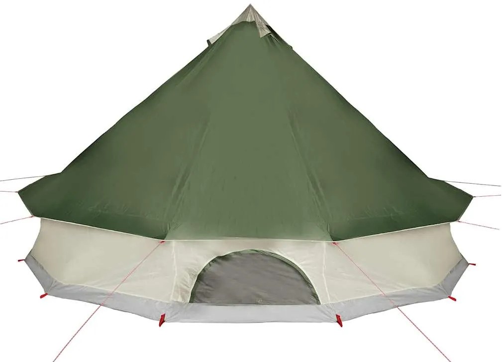 Tenda familiar tipi para 10 pessoas impermeável verde