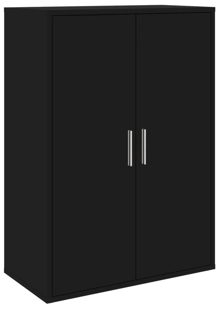 Aparadores 2 pcs 60x31x84 cm derivados de madeira preto