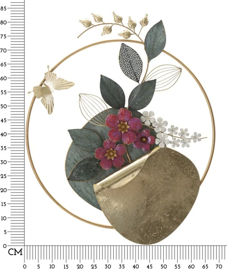 PAINEL DE PAREDE DE FERRO GARD 67X8X74 CM MULTICOLORIDO