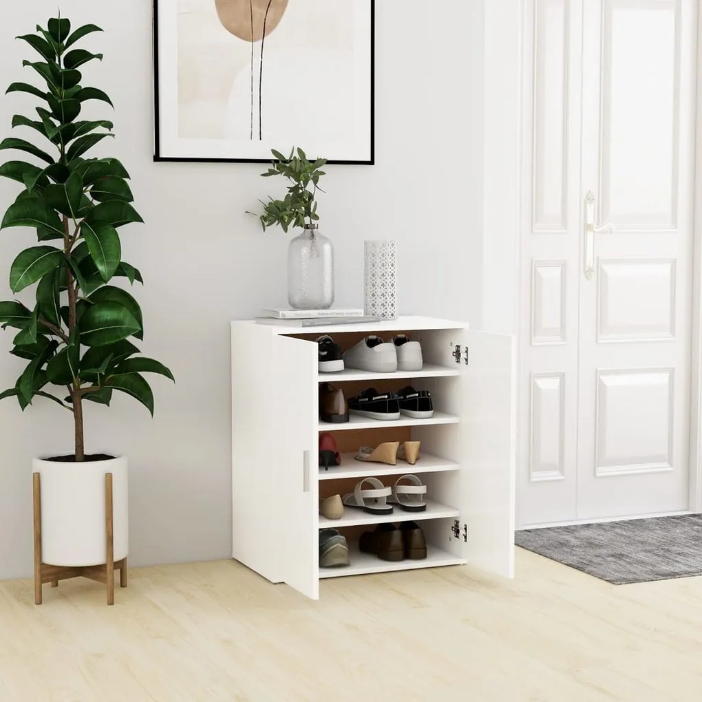 808918 vidaXL Armário para sapatos 60x35x70 cm contraplacado branco