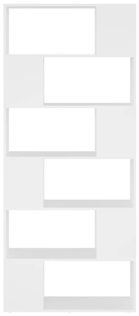 Estante/divisória 80x24x186 cm derivados de madeira branco