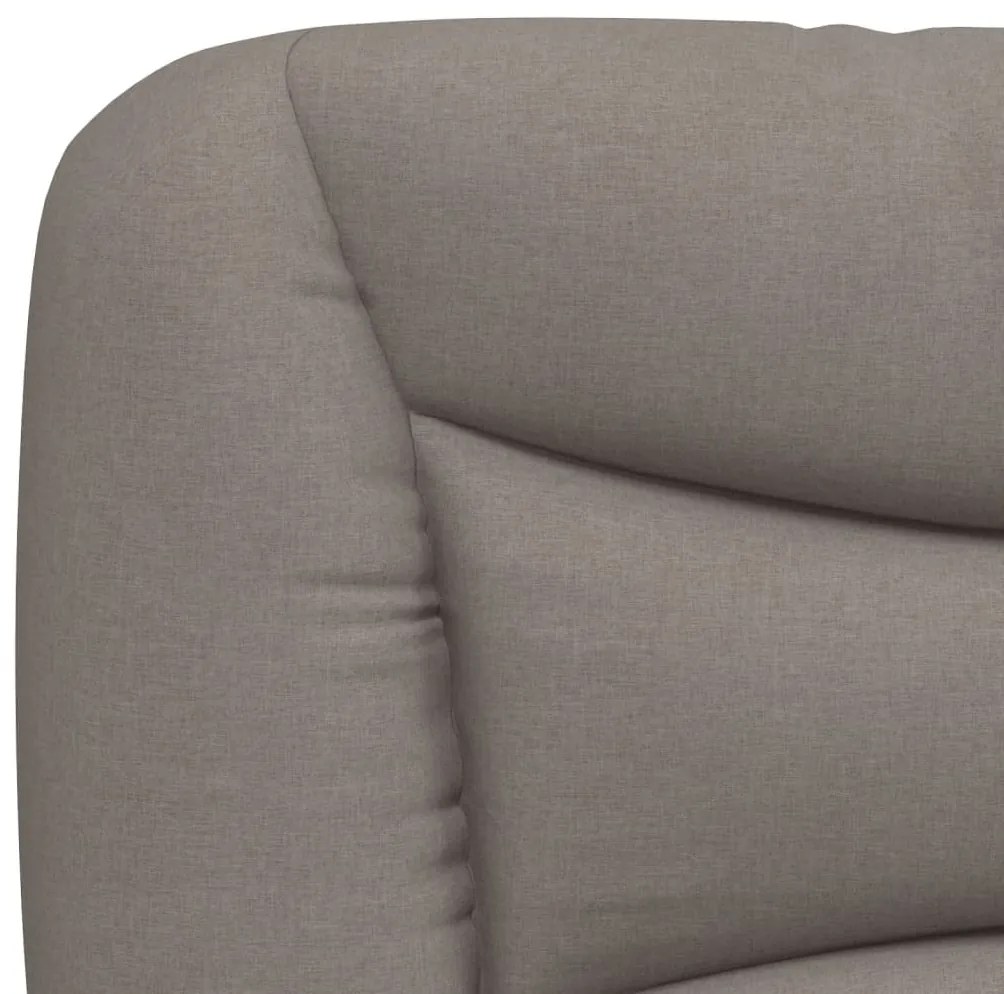 Estrutura de cama com LED sem colchão 90x190 cm tecido