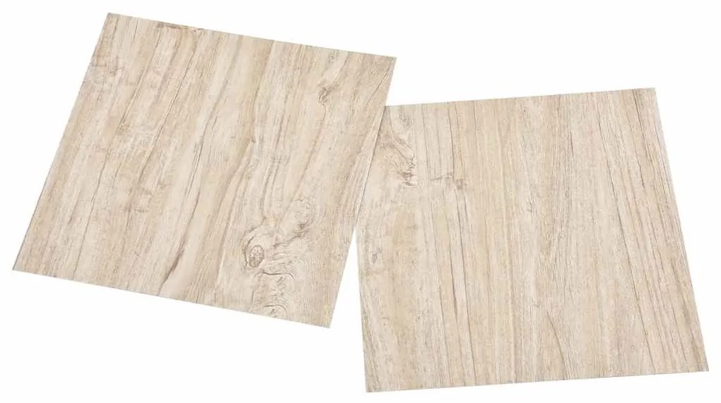 Tábuas de soalho autoadesivas 20 pcs 1,86m² PVC castanho-claro