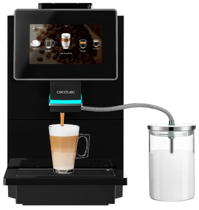 Máquina de café automática compacta Cremmaet Touch OCS com 19 bares e Thermoblock